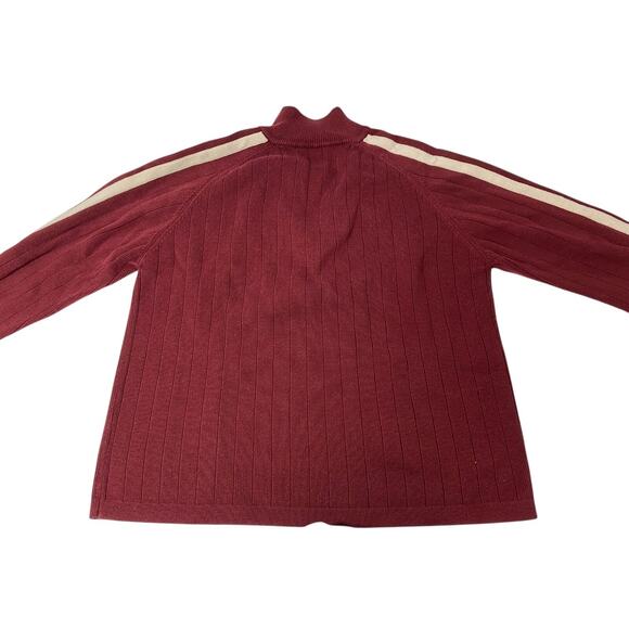 Vintage Abercrombie & Fitch Men’s X-Large Quarter 1/4 Zip Pullover Sweater Red - Picture 2 of 4